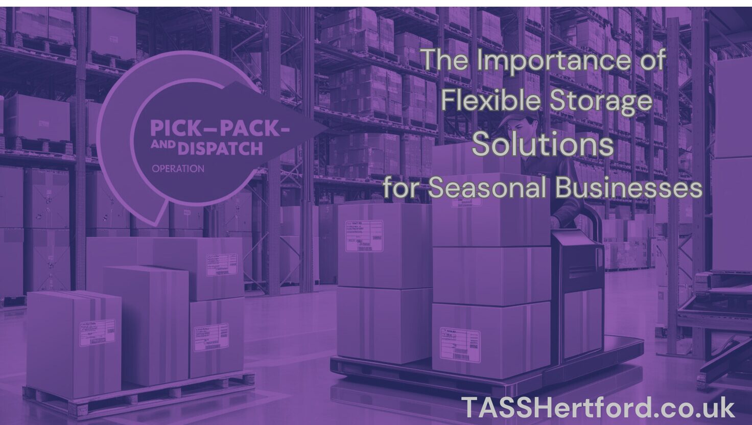 The Importance of Flexible Storage Solutions for Seasonal Businesses | Tass Hertford, flexible storage solutions, seasonal business storage, short-term storage, long-term storage, business storage, pallet storage, warehouse storage, e-commerce storage, Christmas stock storage, Black Friday storage, inventory management, bulk storage, retail storage, secure storage, cost-effective storage, storage for seasonal businesses, temporary warehouse space, peak season storage, logistics solutions, storage for online businesses, storage for event companies, storage space rental, affordable storage, Hertfordshire storage, London storage, Essex storage, Bedfordshire storage, St Albans storage, Ware storage, Stevenage storage, Enfield storage, Hatfield storage, Harlow storage, Luton storage, Welwyn Garden City storage, contract packing, order fulfillment, Tass Hertford storage, best storage in Hertfordshire, warehouse rental, surplus stock storage, scalable storage solutions, holiday season inventory storage, retail warehouse space, stock holding solutions, business storage facility, fulfillment services, office and storage space, Hertfordshire warehouse space, no minimum contract storage, pay-as-you-go storage, local storage solutions, seasonal storage solutions, business warehouse storage, peak season inventory storage, temporary storage space, excess inventory storage, retail peak season storage, cost-effective warehouse solutions, logistics and fulfillment, e-commerce fulfillment storage, last-mile storage solutions, holiday inventory management, palletized storage solutions, commercial storage facilities, warehouse space for rent, warehouse storage near me, affordable pallet storage, secure warehouse storage, industrial storage solutions, supply chain storage, just-in-time inventory storage, bulk product storage, flexible warehouse rental, surplus inventory management, seasonal demand storage, business storage near me, local warehouse solutions, temporary logistics storage, contract packing and storage, scalable business storage, short-term warehouse rental, self-storage for businesses, event equipment storage, promotional stock storage, stock overflow solutions, fulfillment and distribution, online business warehouse, high-demand product storage, B2B storage solutions, fast access storage, pick and pack fulfillment, small business warehouse solutions, warehouse for online retailers, Hertfordshire business storage, Essex warehouse rental, Bedfordshire pallet storage, Enfield business storage, St Albans warehouse space, Hatfield commercial storage, Harlow pallet storage, Luton e-commerce storage, Welwyn Garden City fulfillment services, Hertford warehouse rental, Tass Hertford business storage, best warehouse storage in Hertfordshire, no contract storage solutions, outsourced storage and logistics, product launch storage, festival equipment storage, pop-up shop inventory storage, shop refit storage, Black Friday warehouse solutions, Christmas fulfillment storage, Amazon FBA prep storage, Shopify fulfillment storage, eBay seller storage, bulk wholesale storage, supply chain warehouse management, last-minute storage solutions, pop-up event storage, distribution hub storage, cost-saving warehouse solutions, efficient stockholding, online seller storage, B2C fulfillment storage, trade show inventory storage, exhibition storage solutions, business growth storage, office and warehouse solutions